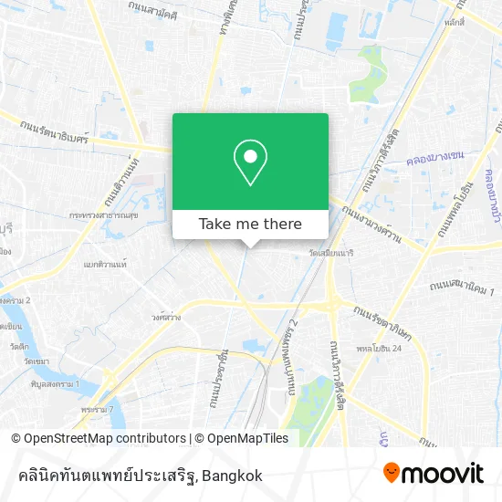 คลินิคทันตแพทย์ประเสริฐ map