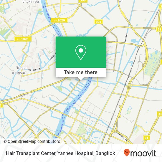 Hair Transplant Center, Yanhee Hospital map