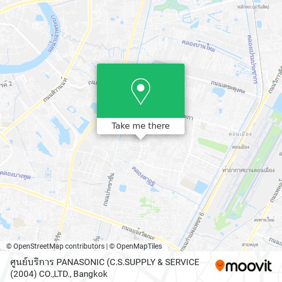 ศูนย์บริการ PANASONIC (C.S.SUPPLY & SERVICE (2004) CO.,LTD. map