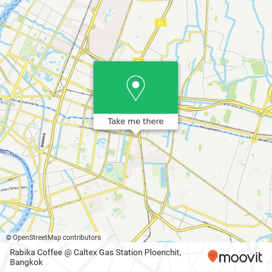 Rabika Coffee @ Caltex Gas Station Ploenchit map