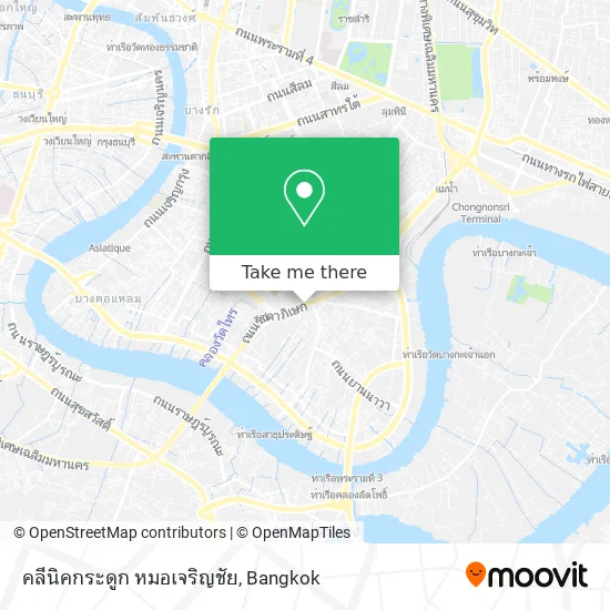 คลีนิคกระดูก หมอเจริญชัย map