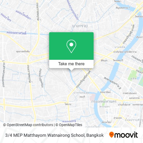 3 / 4 MEP Matthayom Watnairong School map