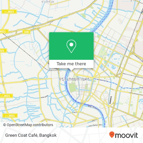 Green Coat Café map