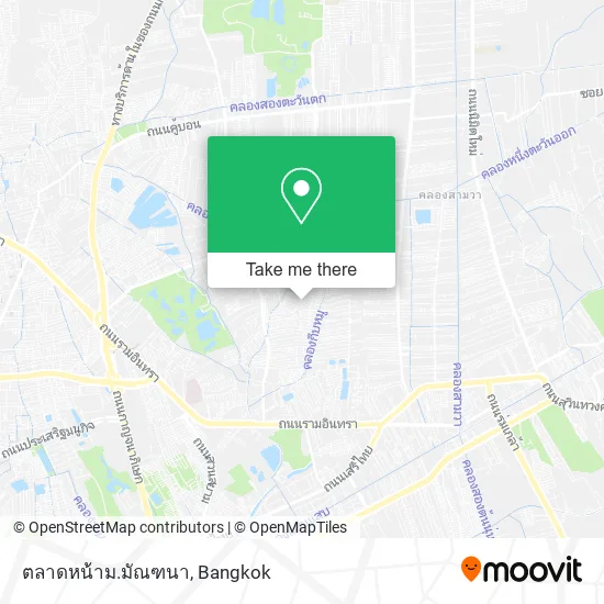 ตลาดหน้าม.มัณฑนา map