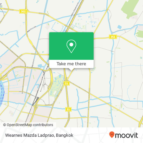 Wearnes Mazda Ladprao map