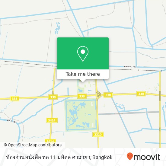 ห้องอ่านหนังสือ หอ  11 มหิดล ศาลายา map