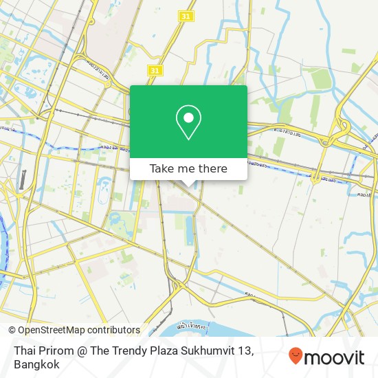 Thai Prirom @ The Trendy Plaza Sukhumvit 13 map