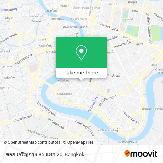ซอย เจริญกรุง 85 แยก 20 map