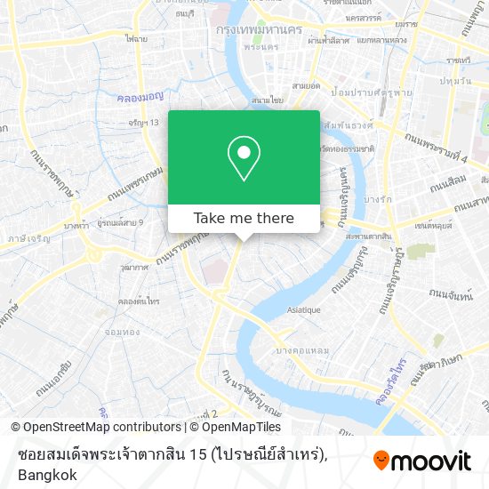 ซอยสมเด็จพระเจ้าตากสิน 15 (ไปรษณีย์สำเหร่) map