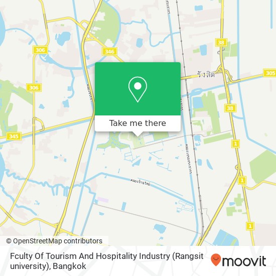 Fculty Of Tourism And Hospitality Industry (Rangsit university) map