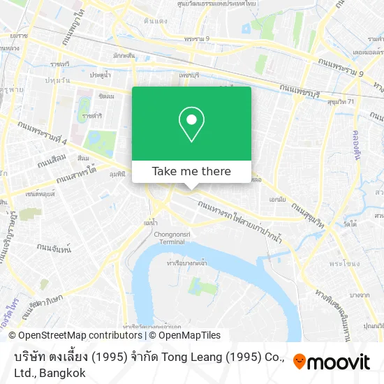 บริษัท ตงเลี้ยง (1995) จำกัด Tong Leang (1995) Co., Ltd. map