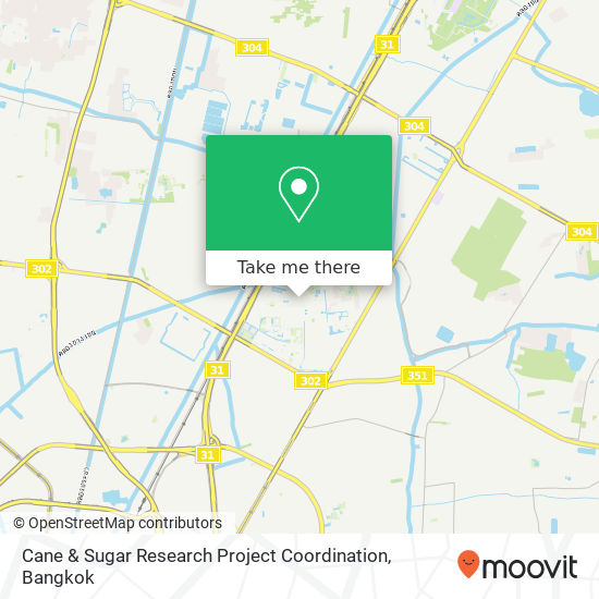Cane & Sugar Research Project Coordination map