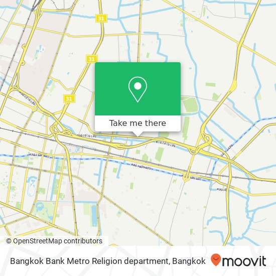 Bangkok Bank Metro Religion department map
