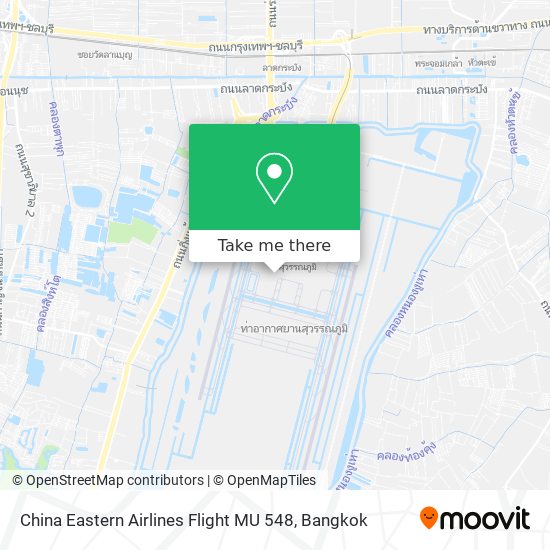 China Eastern Airlines Flight MU 548 map