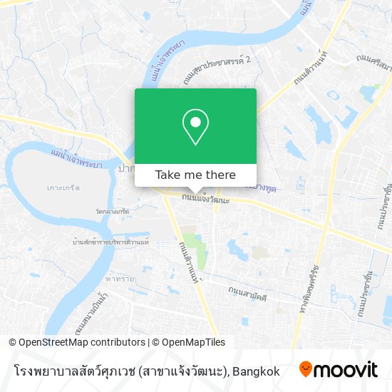 โรงพยาบาลสัตว์ศุภเวช (สาขาแจ้งวัฒนะ) map