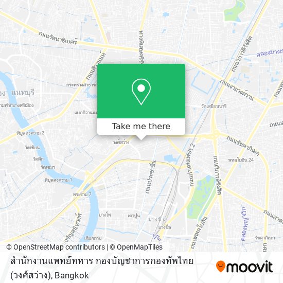 สำนักงานแพทย์ทหาร กองบัญชาการกองทัพไทย (วงศ์สว่าง) map