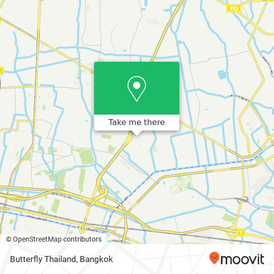 Butterfly Thailand map