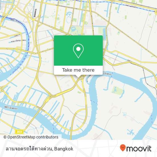 ลานจอดรถใต้ทางด่วน map