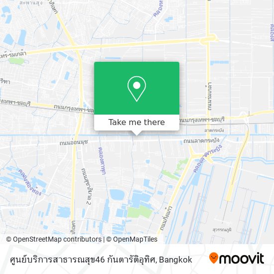 ศูนย์บริการสาธารณสุข46 กันตารัติอุทิศ map