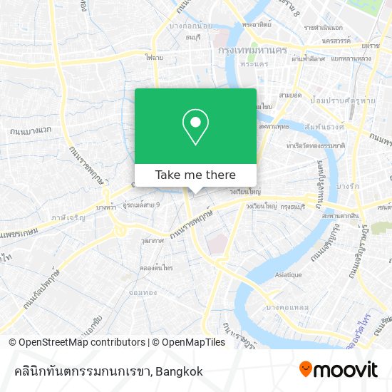 คลินิกทันตกรรมกนกเรขา map