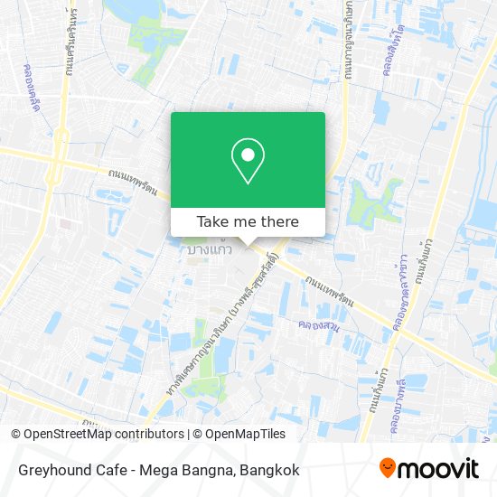 Greyhound Cafe - Mega Bangna map
