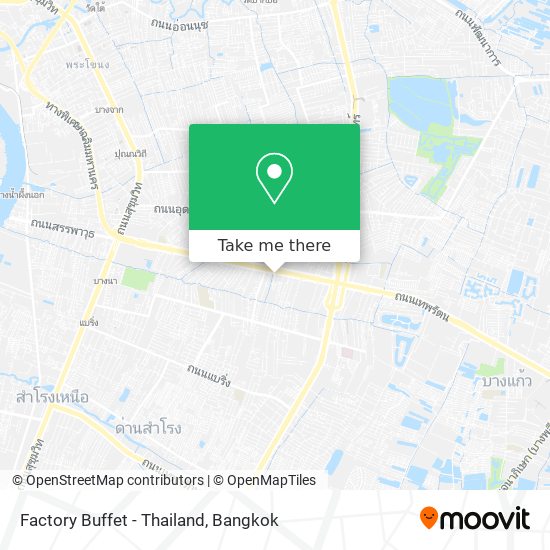 Factory Buffet - Thailand map