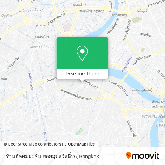 ร้านตัดผมมะดัน ซอยสุขสวัสดิ์26 map