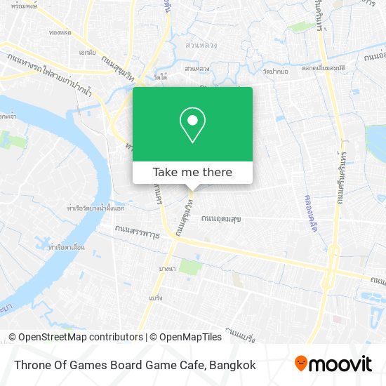 Throne Of Games Board Game Cafe map