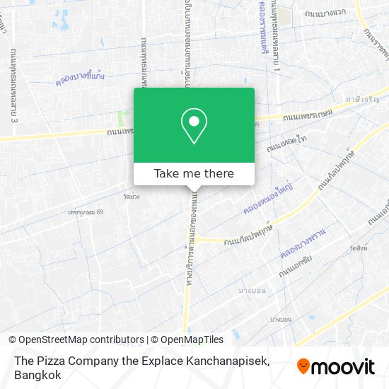 The Pizza Company the Explace Kanchanapisek map