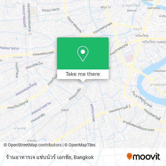 ร้านอาหารเจ แซ่บนัวร์ เอกชัย map