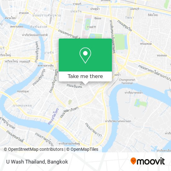 U Wash Thailand map