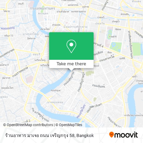 ร้านอาหาร มาเจอ ถนน เจริญกรุง 58 map