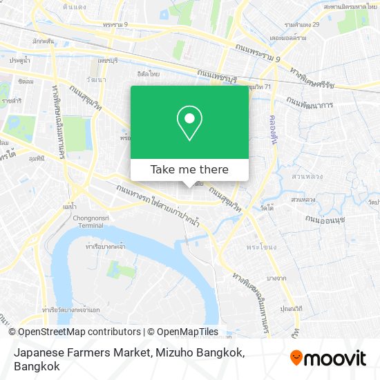 Japanese Farmers Market, Mizuho Bangkok map