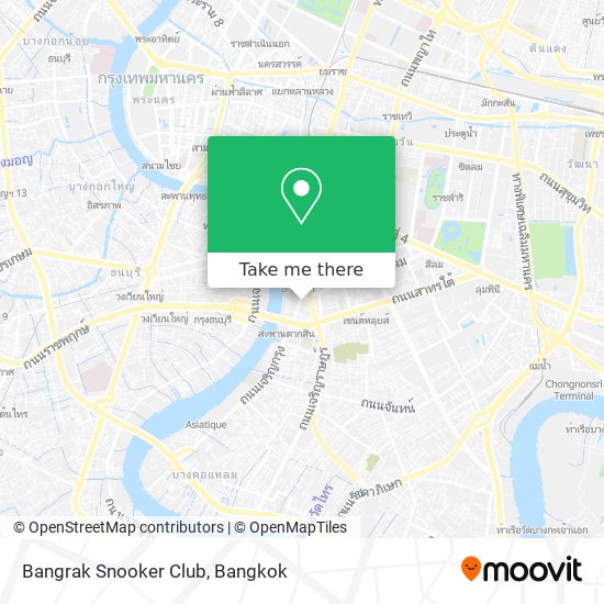 Bangrak Snooker Club map