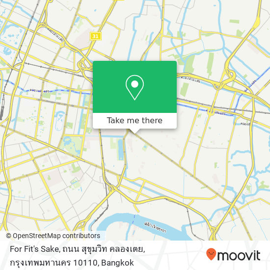 For Fit's Sake, ถนน สุขุมวิท คลองเตย, กรุงเทพมหานคร 10110 map