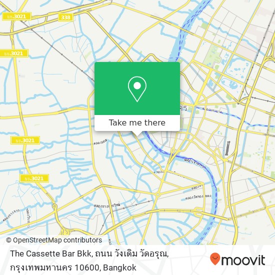 The Cassette Bar Bkk, ถนน วังเดิม วัดอรุณ, กรุงเทพมหานคร 10600 map