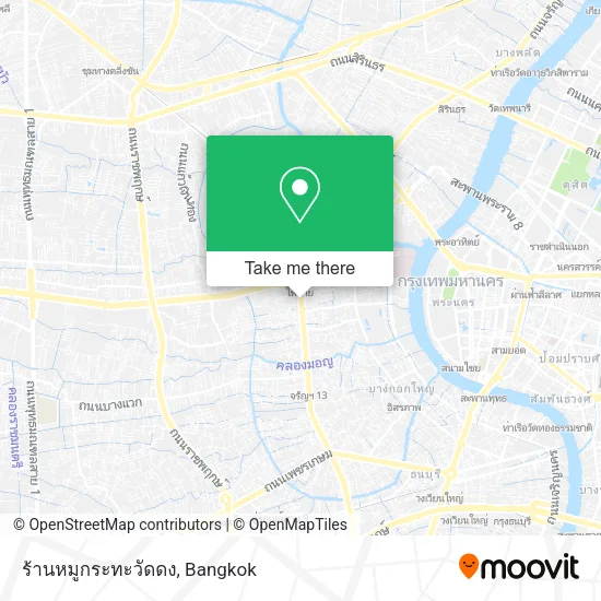 ร้านหมูกระทะวัดดง map