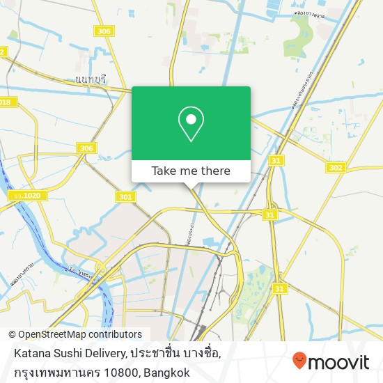 Katana Sushi Delivery, ประชาชื่น บางซื่อ, กรุงเทพมหานคร 10800 map