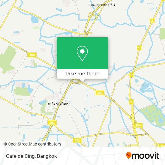 Cafe de Cing map