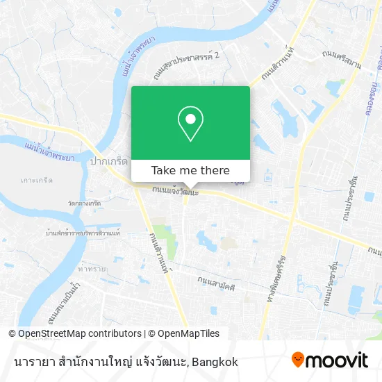 นารายา สำนักงานใหญ่ แจ้งวัฒนะ map
