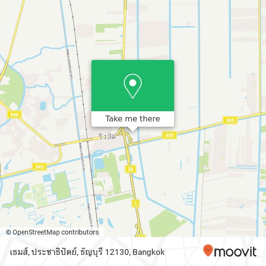 เธมส์, ประชาธิปัตย์, ธัญบุรี 12130 map