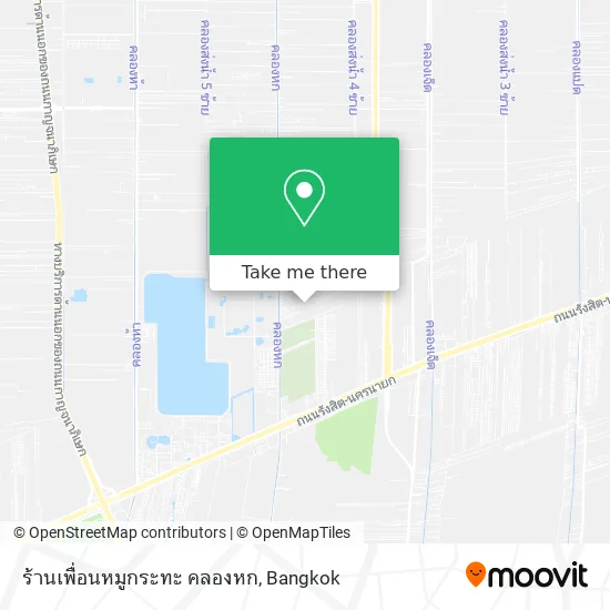 ร้านเพื่อนหมูกระทะ คลองหก map