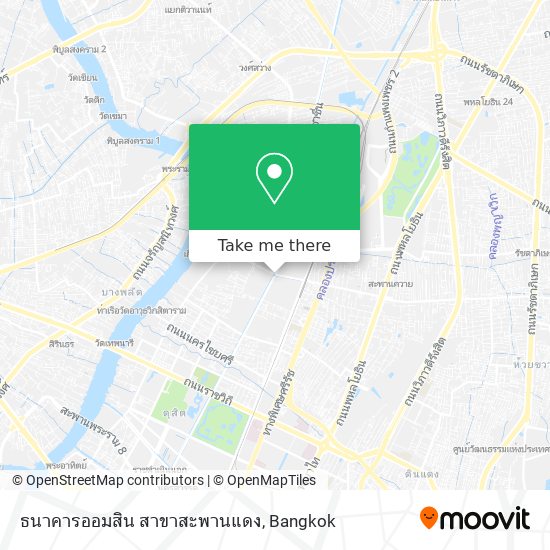 ธนาคารออมสิน สาขาสะพานแดง map