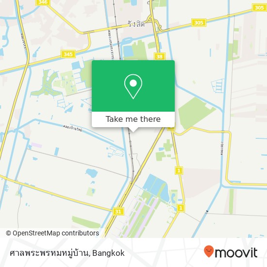 ศาลพระพรหมหมู่บ้าน map