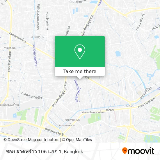 ซอย ลาดพร้าว 106 แยก 1 map