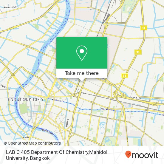 LAB C 405 Department Of Chemistry,Mahidol University map