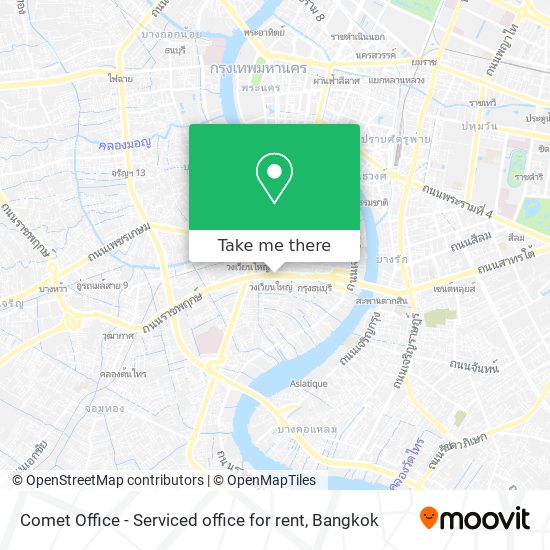 Comet Office - Serviced office for rent map