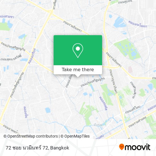 72 ซอย นวมินทร์ 72 map