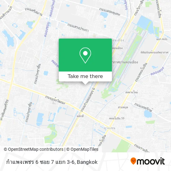 กำแพงเพชร 6 ซอย 7 แยก 3-6 map