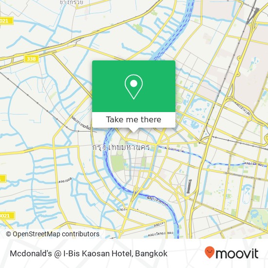 Mcdonald's @ I-Bis Kaosan Hotel map